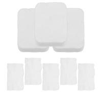 SOESFOUFU Disques de Coton Démaquillants Utilisation Humide Blancs Épais Lot de 8 à Motif Perlé Suppression du Maquillage Soin Personnel Salons de Beauté