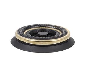 SOESFOUFU Distributeur de Flamme pour Cuisinière à Gaz Solide en Cuivre et Acier Noir, Résistant la Chaleur, Accessoire Pratique Cuisine Intégrée