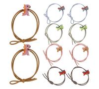 SOESFOUFU Élastique à Cheveux Dinosaure pour Filles et Femmes, Lot de 10 Pièces en Tissu Bande Élastique, Facile à Porter et Qui Maintient Bien les Cheveux, pour Shopping Couleur Aléatoire