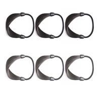 SOESFOUFU Élastiques à Cheveux Confortables Bande Élastique Solide Lot de 6 en Soie Haute Température Marron Accessoire Coiffure pour Rassemblements Entre Amis et Mariages