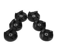SOESFOUFU Engrenage d’accouplement d’entraînement pour mixeur, 6 pièces, silicone noir, compatible 250W, entretien facile pour préparer des sauces
