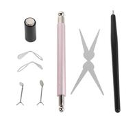 SOESFOUFU Ensemble de 8 aimants œil de chat, stylo magnétique double embout pour vernis à ongles, kit de vernis gel DIY pour salon ou manucure à domicile.