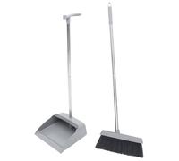 SOESFOUFU Ensemble Pelle à Poussière et Balai Ménager Léger en Acier Inoxydable et Plastique, Outil de Nettoyage Simple et Pratique pour Plusieurs styles Maison et Bureau Plusieurs styles