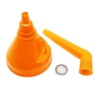 SOESFOUFU Entonnoir pour Réservoir D'essence Flexible en Plastique Orange, Large Ouverture pour Vidange Huile Voiture et Moto, Améliore la Sécurité Routière et Prévient les Éclaboussures