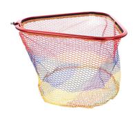 SOESFOUFU Épuisette Ronde Pliable de pêche en Alliage d’Aluminium | Large ouverture, tête de filet épaisse anti-accrochage, usage pour poisson, bassin et sortie en kayak