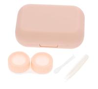 SOESFOUFU Étui de Contact Portable avec Miroir en Verre et Abs, Boîte de Rangement pour Lentilles, pour Voyage et Paquet, Design Simple et Fonctionnel