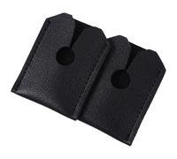 SOESFOUFU Étui de Tête de Rasoir en Cuir Artificiel Noir 2pcs pour Protection Manuelle Compatibilité Forte et Prolongation Durée de Vie, pour Voyage