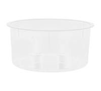 SOESFOUFU Évier de laboratoire en plastique : Bassin d'eau rond transparent pour expériences - Réservoir d'eau pour fournitures de laboratoire de chimie et de physique 8 x 8 x 4 pouces