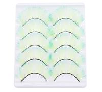 SOESFOUFU Faux Cils Fluorescents pour Femmes, 5 Paires Faciles à Porter, Imitation Courte et Classique, pour Mariage et Vacances