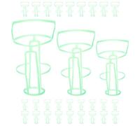 SOESFOUFU Filets de Protection pour Bouteille de Perfusion en Plastique 30pcs, Cages à Bouteilles 500ml 250ml, Matériau Plastique Vert, Prévention du Glissement, Facile à Manipuler