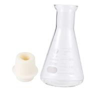 SOESFOUFU Flacon Conique En Verre 250 Ml Avec Bouchon En Liège Fiole Conique Pour Laboratoire Chimique, Mesure Précise, Usage Élève Pour Expérimentation Scientifique