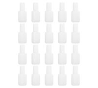SOESFOUFU Flacons de Gel pour Ongles Réutilisables en ABS Blanc Lot de 20 Étanches 10ml Pinceau pour DIY et Création de Nouvelles Couleurs