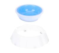 SOESFOUFU Gamelle Rafraichissante Chien Longue Durée de Fraîcheur en Polypropylène Design Unique, Bol d'eau Facile à Nettoyer pour Animaux, pour L'été Maison