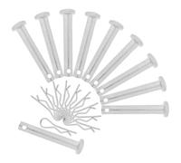 SOESFOUFU Goupille de Couplage D'échafaudage en Acier Galvanisé, Lot de 10 Sets de Sets, Fixation Sécurisée pour Divers Projets de Construction et Ponts, Couleur Argenté