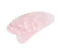 SOESFOUFU Grattoir de Massage en Quartz Rose Imitation et Cou, Outil Facile à Transporter et Résistant, pour Hommes et Femmes