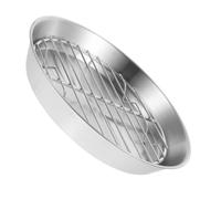 SOESFOUFU Grille de Cuisson en Acier Inoxydable Argenté Multifonction pour Légumes et Poissons Grillés avec Drainage D'huile, Accessoire pour Barbecue Extérieur