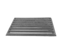 SOESFOUFU Grille de Cuisson Rectangulaire en Fonte, Gril de Camp en Fonte, Barbecue Rectangulaire Extérieur, Noir, pour Foyer Extérieur, Jardin et Réunions de Famille, Résistance