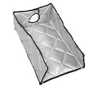 SOESFOUFU Housse pour chauffe-eau instantané : Housse murale pour chauffe-eau à gaz avec fermeture éclair latérale - Protection insonorisée et anti-poussière pour chaudière 57 cm x 35 cm