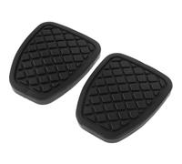 SOESFOUFU Housses de Pédales en Caoutchouc Noir pour Voiture, 2pcs, Faciles à Installer et Nettoyer, Protège Pédale D'embrayage et Frein, Accessoire Intérieur Auto