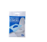 SOESFOUFU Housses de Siège de Toilette Jetables Accessoires Sanitaires Portables en Pâte de Boisque Blanche, 10 Pièces par Paquet pour Voyage et Usage Extérieur