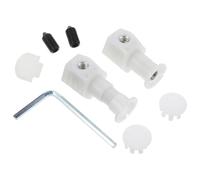 SOESFOUFU Kit de Fixation pour Toilettes Suspendues Vis Nylon et Fer, Boulons Latéraux Épais et Joint de Remplacement, Solide et Résistant la Rouille pour Installation Facile