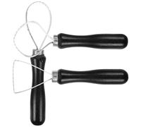 SOESFOUFU Kit D'outils de Sculpture en Argile 3pcs en Bois et Acier Inoxydable, Facile à Nettoyer Ranger, pour Projets D'art en Pâte Polymère
