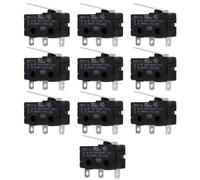 SOESFOUFU Lot de 10 Micro-interrupteurs Industriels 5a Haute Intensité Micro Switch Électronique Compact pour Automatisation et Contrôle Industriel