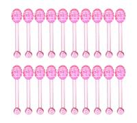 SOESFOUFU Lot de 100 applicateurs de à lèvres : spatule/mini-cuillère à miel réutilisable pour crème visage/yeux - Applicateur de gloss réutilisable pour soins de la