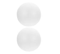 SOESFOUFU Lot de 2 fausses boules de gâteau en polystyrène - Boules de mousse blanches rondes de 20 cm pour loisirs créatifs, décoration et présentation de gâteaux de mariage.