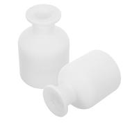 SOESFOUFU Lot de 2 Flacons Diffuseurs en Verre Rond 150ml pour Huiles Essentielles, Base Stable, Design Élégant, Rechargeables, pour Salon et Véhicule