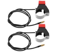 SOESFOUFU Lot de 2 interrupteurs d'arrêt pour mini-moto : bouton marche/arrêt pour quad/moto tout- - Compatible avec guidons de 22 mm/7/8" - Bouton d' moteur de sécurité pour 47/49 cm³