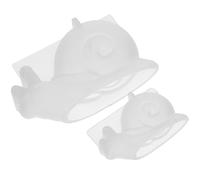 SOESFOUFU Lot de 2 Moules en Silicone Souples Soi-même, Grands et Petits Modèles D’Escargot, Résistants la Déchirure, Lavables, pour Décoration Artisanale et Bricolage Créatif