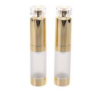 SOESFOUFU Lot de 2 pots de gel-crème pour les yeux, 15 ml / 0,5 oz, rechargeables, pour massage des yeux, format voyage. Pots cosmétiques vides pour essences et soins de la peau.
