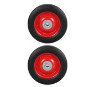 SOESFOUFU Lot de 2 roulettes de rechange en caoutchouc Walker - Roulettes antidérapantes de 15 cm (6 pouces) - Accessoire de réparation pour chariot à linge et à boules de bowling