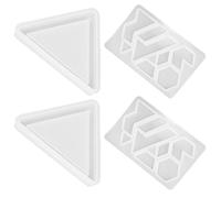 SOESFOUFU Lot de 2 Sets de Sets de Moules en Silicone pour Fabriquer des Puzzles Soi-même, Matériel Facile à Nettoyer et Réutilisable, pour Activités DIY Garçon et Filles