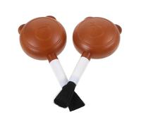 SOESFOUFU Lot de 2 Souffleurs d'air Brosse Intégrée pour Nettoyage Lentilles et Capteurs, Souffleur en Plastique Rigide Marron, Outils de Nettoyage pour Appareils Photo et Électronique