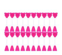 SOESFOUFU Lot de 20 brosses exfoliantes en silicone pour le visage : brosse double extrémité en forme d'ours - applicateur de masque doux pour le maquillage - outil de beauté pour les soins