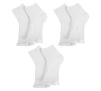 SOESFOUFU Lot de 3 paires de chaussettes de protection UV pour pédicure - Modèle à ouverture plate - Protection anti-UV pour lampe/LED - Taille unique, blanches