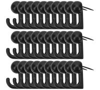 SOESFOUFU Lot de 30 Crochets pour Tableaux Robustes en Alliage de Zinc Longue Goupille, Punaises de Fixation Murale sans Clou, pour Porte-tableaux et Cadres Photo sur Plaques de Plâtre