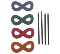 SOESFOUFU Lot de 4 Barrettes en Cuir pour Cheveux, Accessoire Pratique et Élégant, Ne Blesse Pas le Cuir Chevelu, Vie Quotidienne Réunions Couleur Aléatoire