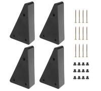 SOESFOUFU Lot de 4 Pieds d'angle triangulaires pour Meubles - Pieds de canapé et Pouf en Bois en Forme de L - de Rechange Larges pour canapé, fauteuils et armoires