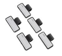 SOESFOUFU Lot de 5 Clips pour Étiquette D'identification de Stéthoscope en Pp Noir, Porte-cartes Créatif Double Face Clip Solide pour Tube de Stéthoscope