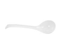 SOESFOUFU Louche à Soupe Porcelaine de Chine Osseuse avec Manche Ergonomique Acier Cuillère de Service Cuisine pour Ramen Sauce et Dumplings Asiatiques