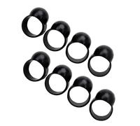SOESFOUFU Manchons Doux et Réutilisables pour Doigts de Tambour à Langue en Silicone Noir Lot de 8 Pièces pour Instruments de Percussion et Steel Tongue Drum