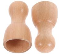 SOESFOUFU Masseur de Tête en Bois 2pcs pour Cou et Corps Surface Lisse, Relaxant les Muscles, pour Bureau et Voyage