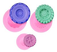 SOESFOUFU Moule à Pâtisserie et Moule à Gâteau en Silicone, 3 Pièces Forme Pneu, Confortable et Flexible, Préparation de Desserts et Utilisation en Boutique de Gâteaux