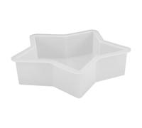 SOESFOUFU Moule Blanc en Silicone à Cinq Branches Réutilisable et Résistant la Chaleur pour Fabrication Artisanale de Bougies et Spécimens en Résine