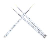 SOESFOUFU Nail Art Outils de Manucure Précis pour Plastique Set de 3 Pinceaux pour Dessin et Peinture, Adaptés Usage Personnel et Professionnel