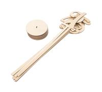 SOESFOUFU Numéros de Table en Bois Naturel avec Base Ronde Beige, 10 Pièces pour Décoration de Mariage et Assignation des Places la Maison