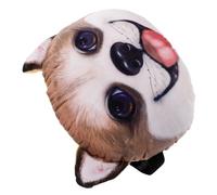 SOESFOUFU Oreiller Cervical Mignon en Polyester Forme Corgi Housse Séparable Facile à Nettoyer pour Appui-tête de Voiture Confortable et Adorable